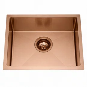 Cuba Simples de Embutir ou Sobrepor Rubinettos Gourmet Quadro Rose Gold Escovado