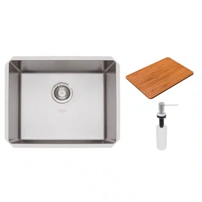 Cuba de Embutir Anti-ruído Tramontina Design Collection Quadrum 50 U com Acessórios