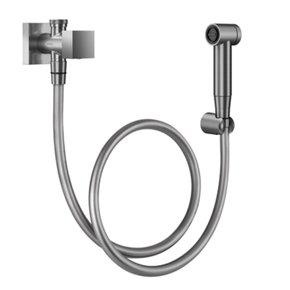 Ducha Higiênica Docol com Registro e Derivação Minima Níquel Escovado