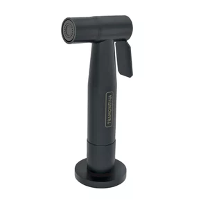 Ducha Manual Tramontina com Extensor 80cm Black Matte Quente e Frio