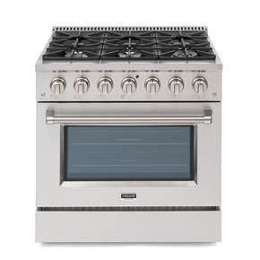 Fogão Profissional em Inox Crissair Austin com 6 Queimadores e Forno Elétrico 90cm 220v Fogão Profissional em Inox Crissair Austin com 6 Queimadores e Forno Elétrico 90cm 220v