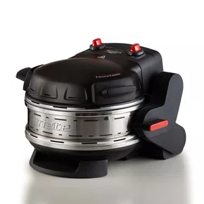 Forno de Pizza Elétrico Duplo Ariete 927 com Pedra Refratária Antiaderente Preto