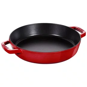 Frigideira Redonda com Duas Alças, 34cm, Cereja, Ferro Fundido - Staub