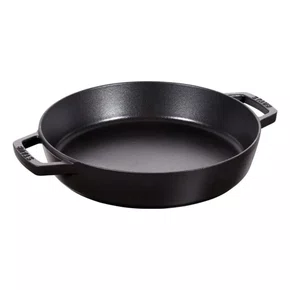 Frigideira Staub Redonda com Duas Alças Ferro Fundido Preta 34cm