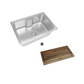 Kit Cuba DeBacco Funzionale 231 Com Acessórios 66x45 + Tábua de Madeira