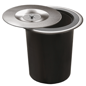 Lixeira De Embutir DeBacco em Inox Acetinado 5 Litros