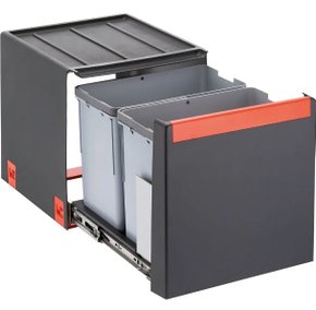 Lixeira de Embutir no Armário Franke Cube 40 2 x 14 Litros