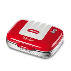 Máquina de Waffle 1973 Ariete Retrô Party Time 700W Vermelha