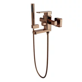 Misturador Monocomando de Parede Purus Rose Gold Immersi