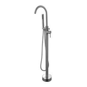Misturador Monocomando de Piso Amazon Ducha Manual Brushed Nickel Immersi