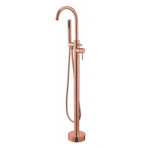 Misturador Monocomando de Piso Amazon Ducha Manual Rose Gold Immersi