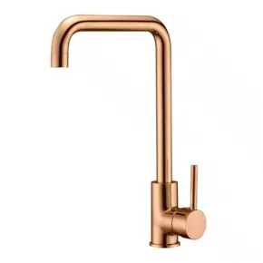 Misturador Monocomando Kromma Gourmet Classic Rose Gold Escovado Bica Alta Giratória
