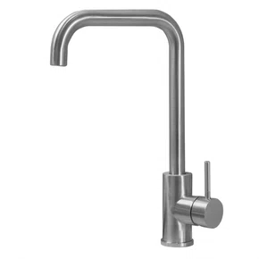 Misturador Monocomando Kromma Gourmet Classic Aço Escovado Bica Alta Giratória