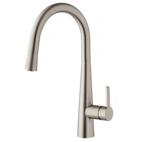 Misturador Monocomando Kromma Gourmet Classic Inox Escovado com Ducha Extensível