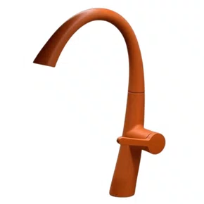 Misturador Monocomando Rubinettos Chef Gourmet Classic Coral Matte Ducha Extensível