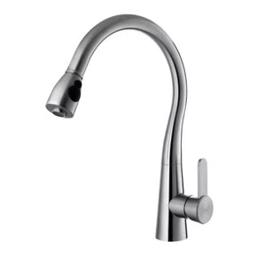 Misturador Monocomando Rubinettos Gourmet Inox Escovado com Ducha Extensível