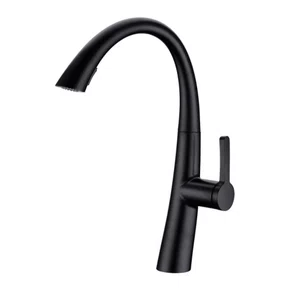 Misturador Monocomando Rubinettos Chef Gourmet Classic Black Matte Ducha Extensível