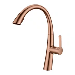Misturador Monocomando Rubinettos Chef Gourmet Classic Rose Gold Ducha Extensível