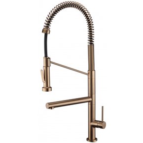 Misturador Rubinettos Gourmet Doppio Com Bica Dupla Rose Gold Brilho RB3364