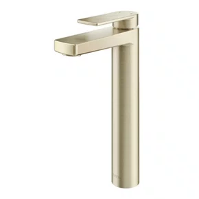 Misturador Monocomando Docol Argon Bica alta de mesa para lavatório Níquel Escovado