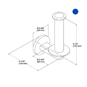 Porta Papel Higiênico Horizontal Components Kohler Preto - Inoxlon