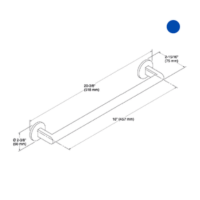 Porta Papel Higiênico Horizontal Components Kohler Preto - Inoxlon