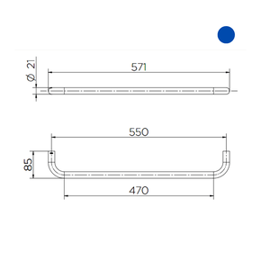 Porta Papel Higiênico Horizontal Components Kohler Preto - Inoxlon