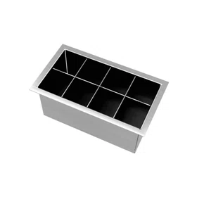 Acessório Porta Utensílios Mekal Match para Canal Equipado 30x17cm Inox Escovado