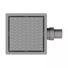 Ralo Quadrado Neo Hidden Tramontina 15cm com Válvula Anti-retorno PVC