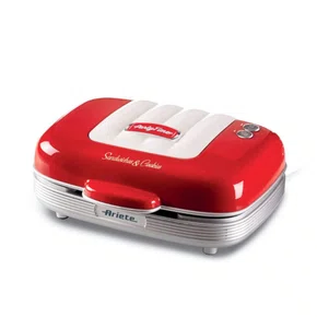 Sanduicheira Retrô Party Time 1972 Ariete 3 em 1 700W Vermelho