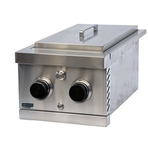 Churrasqueira Side Burner Texas a Gás Crissair 2 Queimadores 32 Inox