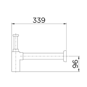 Porta Papel Higiênico Horizontal Components Kohler Preto - Inoxlon