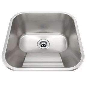 Tanque de Embutir ou Sobrepor Lavanderia Mekal CT-40 40x40x22cm Inox Escovado