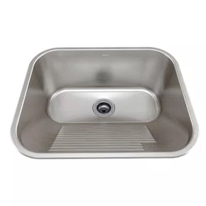 Tanque de Embutir ou Sobrepor Lavanderia Mekal CT-50 50x40x23cm Inox Escovado