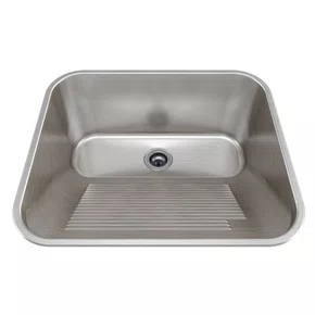 Tanque de Embutir ou Sobrepor Lavanderia Mekal CT-60 60x50x28,5cm Inox Escovado