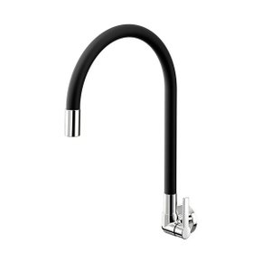 Torneira Docol Para Cozinha de Parede Galiflex Preta