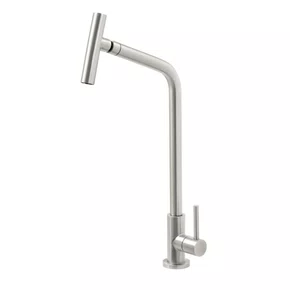 Torneira de Bancada Versa Tramontina com Bica Articulada em Aço Inox