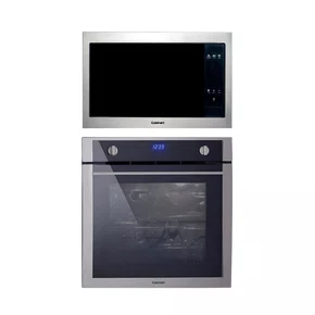 Combo Forno + Microondas Cuisinart Arkton Em Aço Escovado Embutir Combo Forno + Microondas Cuisinart Arkton Em Aço Escovado Embutir