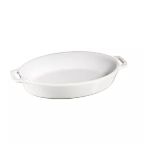 Travessa de Cerâmica Oval Staub 23cm Branca