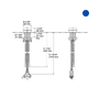 Acionador para Misturador Monocomado Lav Rocker Components Kohler Níquel Escovado