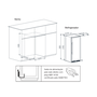 Adega de Embutir Cuisinart Arkton Advanced 165 Garrafas Dual Zone 220V