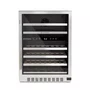 Adega Elettromec Inox 304 Dual Zone Built-In 43 garrafas 220v - Abertura Esquerda