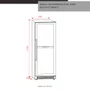 Adega Dual Zone Elettromec Built-in 160 Garrafas WiFi Connect 220V