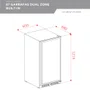 Adega Dual Zone Elettromec Vetro Built-in 87 Garrafas Low-e 220V