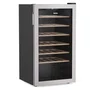 Adega Invita Freestanding Inox e Prateleira em Madeira 34 Garrafas