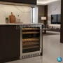 Adega Invita de Embutir 46 Garrafas Dual Zone Inox Tecnologia Low-E 220V