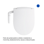 Assento Sanitário Puretide Arredondado Polipropileno Branco Kohler 449x471mm
