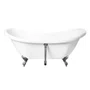 Banheira Antígua Immersi Freestanding com Pés Cromados 2 Pessoas 175x73x77