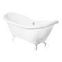 Banheira Antígua Immersi Freestanding com Pés Brancos 2 Pessoas 175x73x77