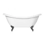 Banheira Antígua Immersi Freestanding com Pés Cromados 2 Pessoas 175x73x77